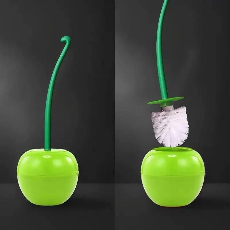 Cherry + Apple Toilet Brush + Holder -  - #tag1#