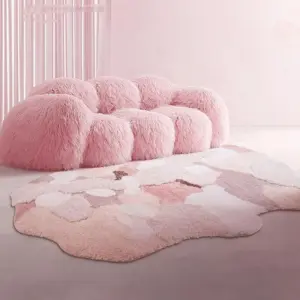 Cherry Blossom & Snow Moss Rug