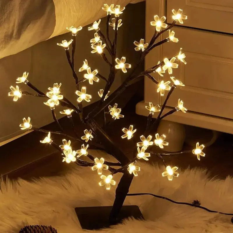 Cherry Blossoms Bonsai Tree Lamp tag1