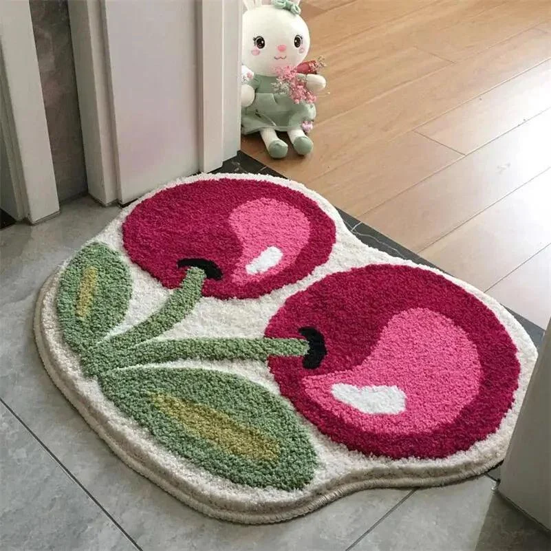 Cherry Fruit Thick Tufted Door Mat -  - #tag1#