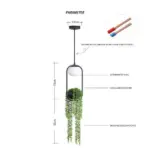 Chiara Chandelier Hanging Planter tag1