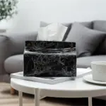 Chic Tissue Case Box Container PU Leather Marble Pattern Home Car Towel Napkin Papers Bag Holder 1662ade8 c759 4dc1 bbb1 57334bfd028e