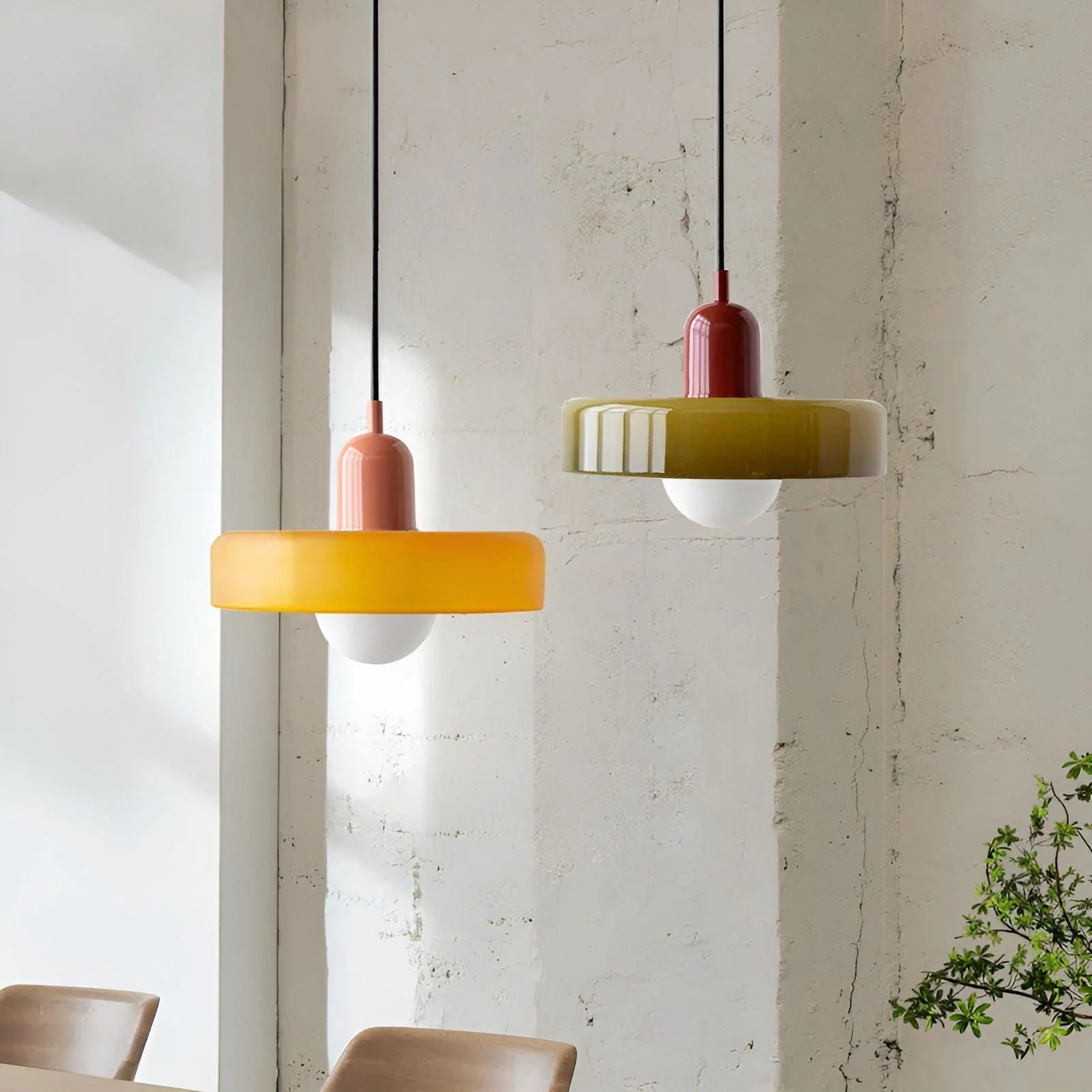 ChicChandelier - Adjustable and colorful hanging glass pendant lights -  - #tag1#