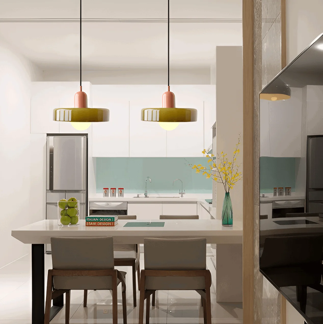 ChicChandelier - Adjustable and colorful hanging glass pendant lights -  - #tag1#