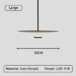 ChicCurve Minimalist Ring Pendant Lamp tag1