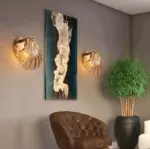 ChicShell Minimalist Glass Bowl Wall Light with Push Button Switch tag1