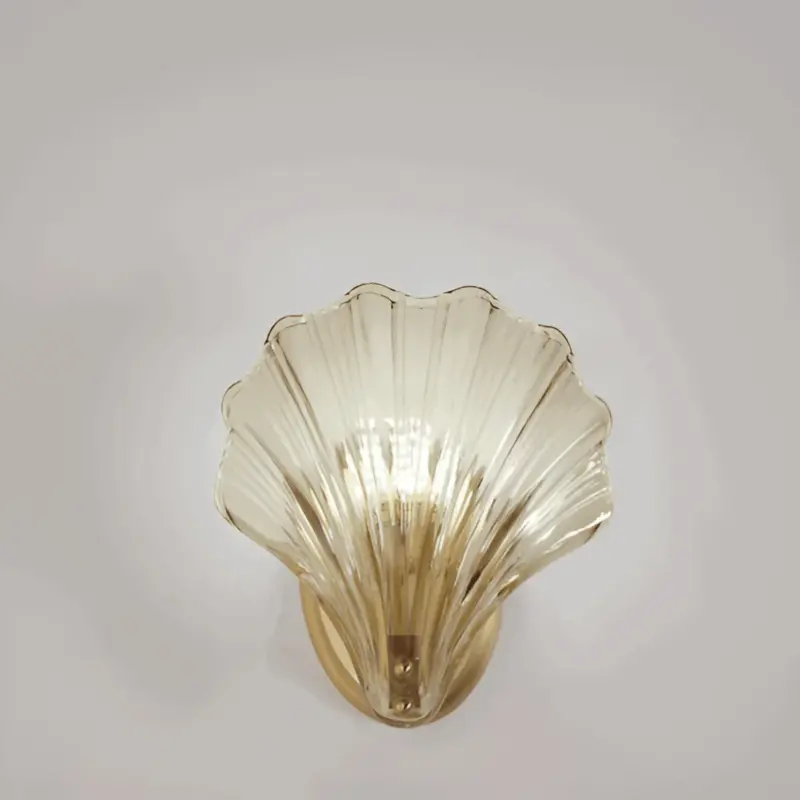 ChicShell Minimalist Glass Bowl Wall Light with Push Button Switch tag1