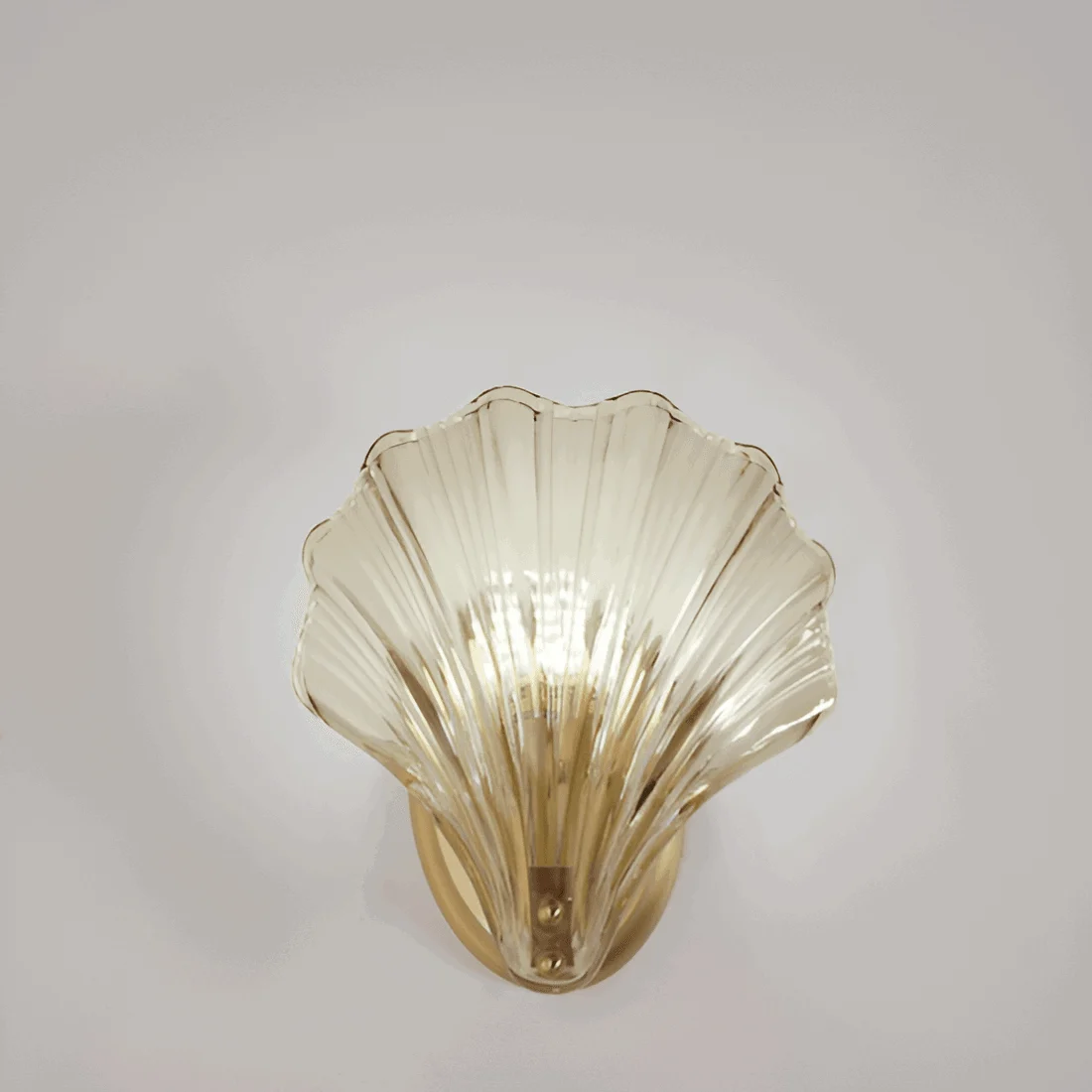 ChicShell - Minimalist Glass Bowl Wall Light with Push Button Switch -  - #tag1#
