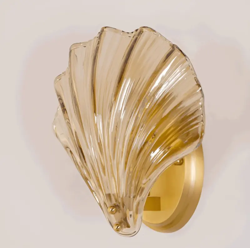 ChicShell Minimalist Glass Bowl Wall Light with Push Button Switch tag1