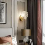 ChicShell Minimalist Glass Bowl Wall Light with Push Button Switch tag1