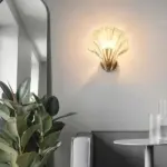 ChicShell Minimalist Glass Bowl Wall Light with Push Button Switch tag1
