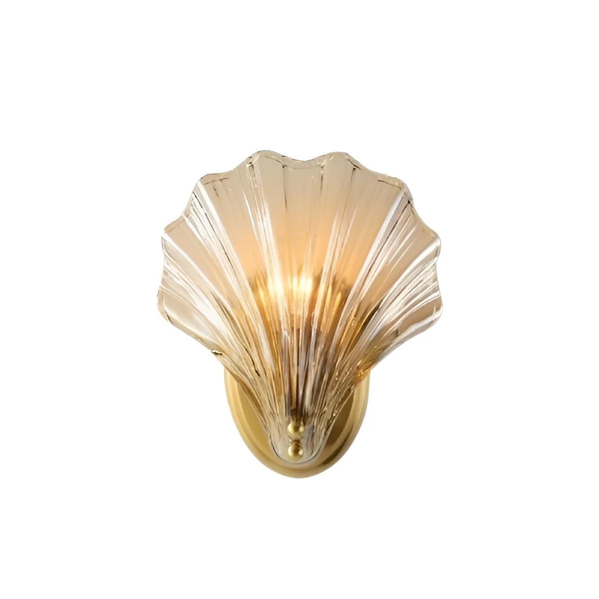 ChicShell - Minimalist Glass Bowl Wall Light with Push Button Switch -  - #tag1#