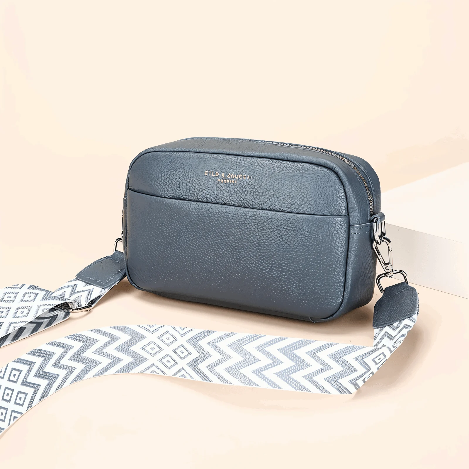 ChicZag Crossbody Bag - Rectangular Leather Crossbody Bag for Women -  - #tag1#