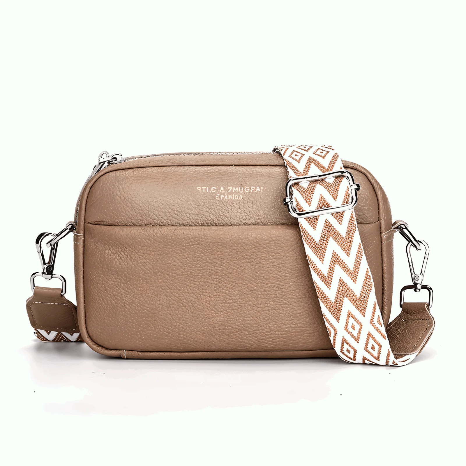 ChicZag Crossbody Bag - Rectangular Leather Crossbody Bag for Women -  - #tag1#