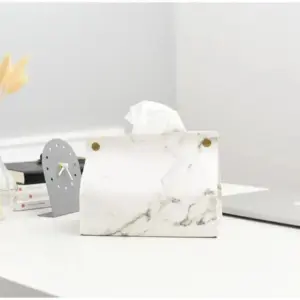 Chic Faux Leather Tissue Holder -  - #tag1#