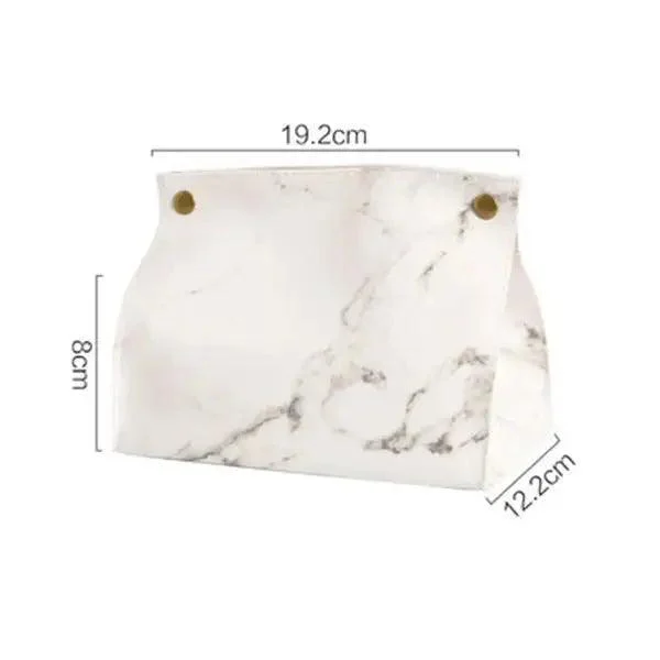 Chic Faux Leather Tissue Holder -  - #tag1#