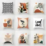 Chic Geometric Plaid Pillow Covers