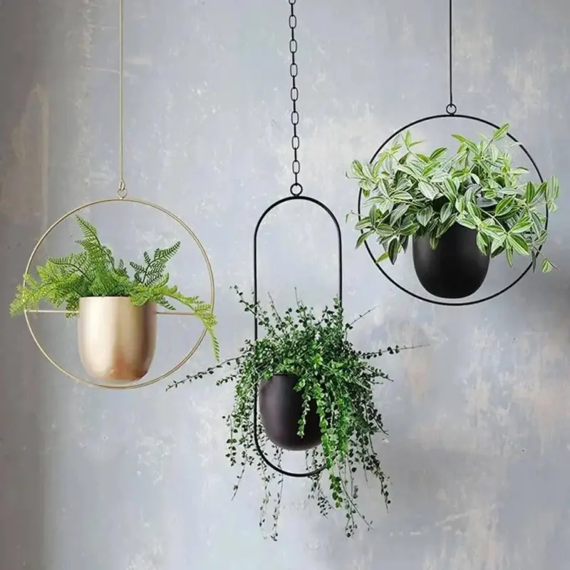 Chic Hanging Bloom Basket Playful Stylish Flower Pot Decor for Your Home