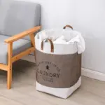 Chic Laundry Hamper With Handles tag1