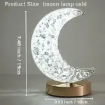 Chic Moonlight Crystal Touch Dimming Girls Lighting Room Home Decor
