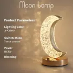 Chic Moonlight Crystal Touch Dimming Girls Lighting Room Home Decor