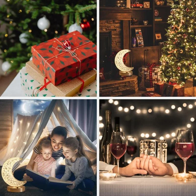 Chic Moonlight Crystal Touch Dimming Girls Lighting Room Home Decor -