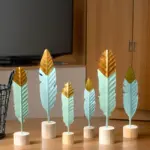 Chic Touch Aesthetic miniature wooden ornaments for home decoration tag1