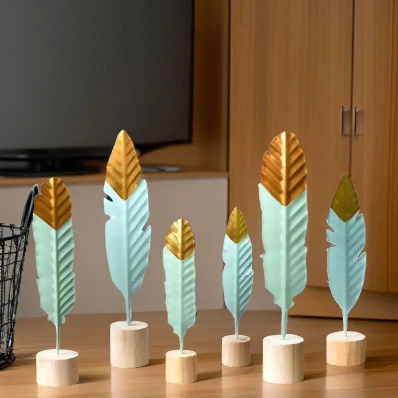 Chic Touch Aesthetic miniature wooden ornaments for home decoration tag1