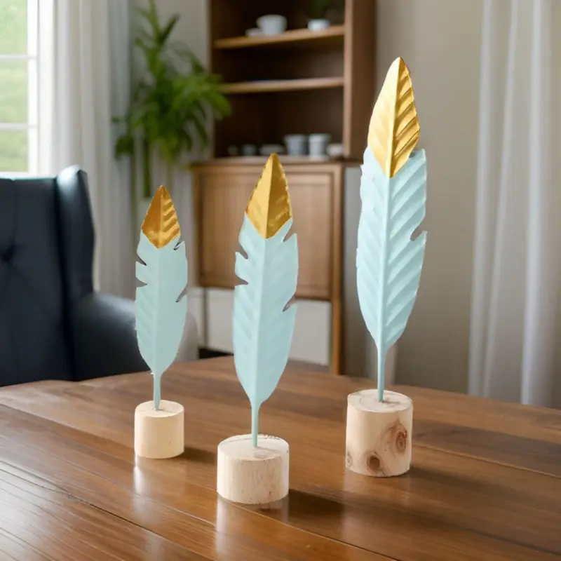 Chic Touch Aesthetic miniature wooden ornaments for home decoration tag1