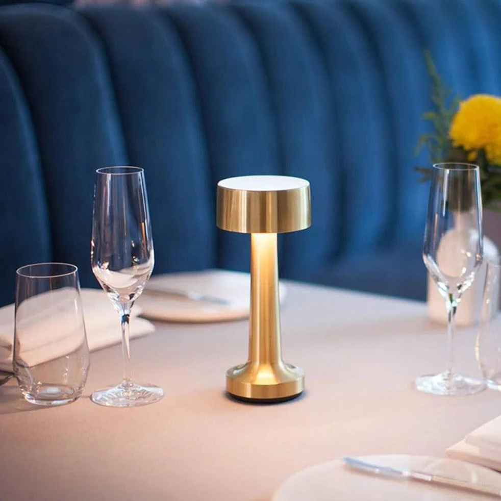 Chic retro style LED restaurant table lamp wireless USB -  - #tag1#