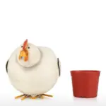 Chicken Garden Planter Flower Pot Decor Whimsical Touch to Your Garden