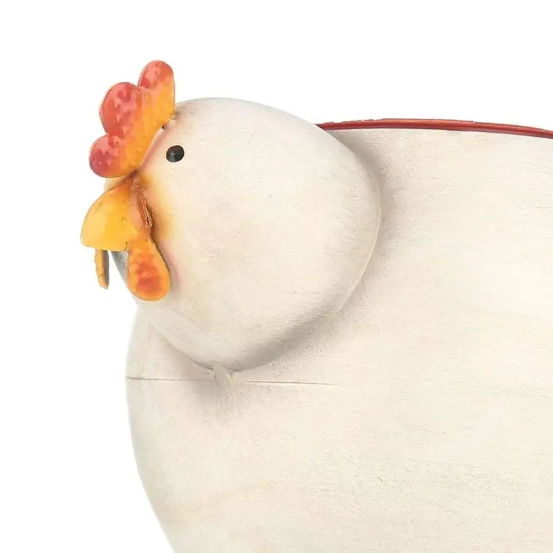 Chicken Garden Planter Flower Pot Decor Whimsical Touch to Your Garden