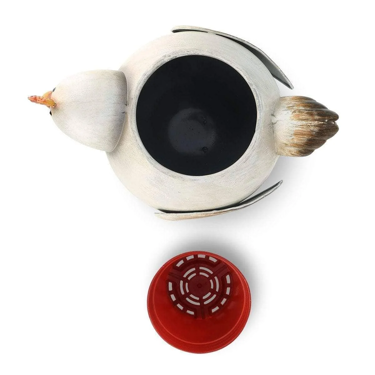 Chicken Garden Planter Flower Pot Decor - Whimsical Touch to Your Garden -