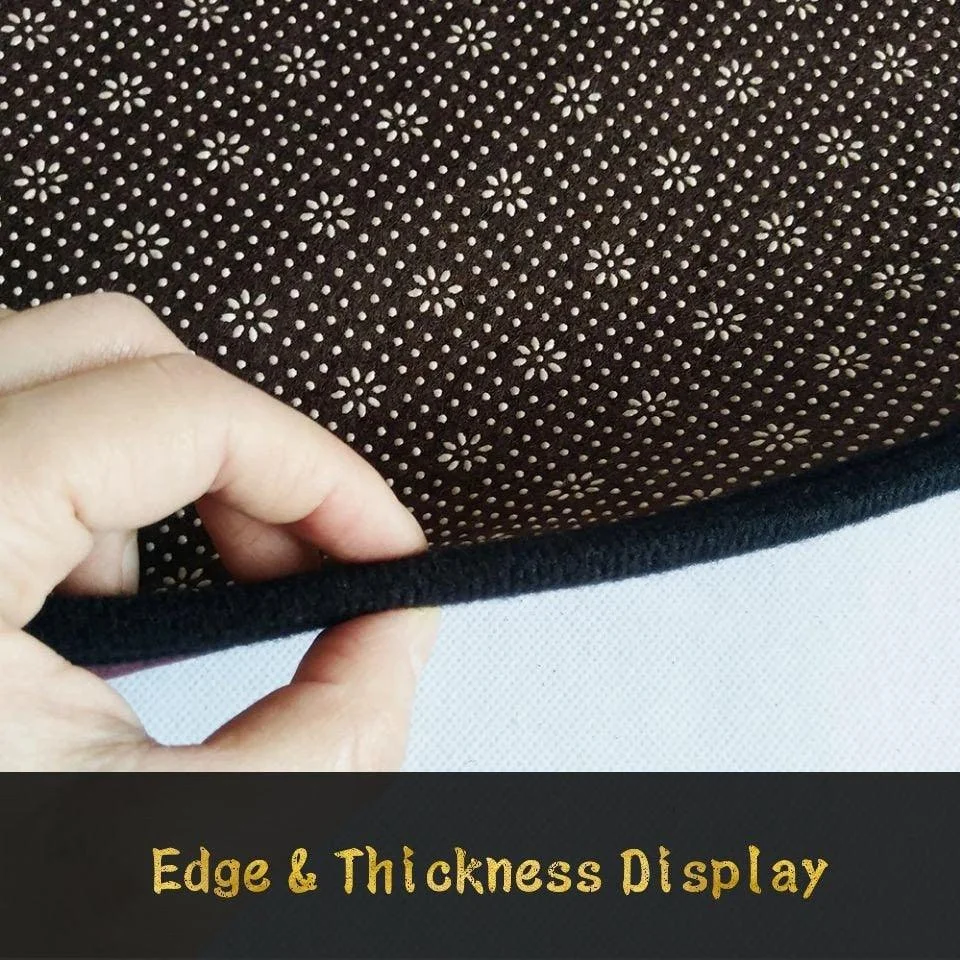 Children Star Moon Round Printed Velvet Non Slip Rugs and Carpets -