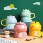 Children s Cartoon Ceramic Dinosaur Mug tag1