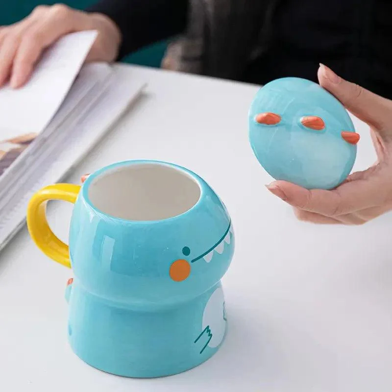 Children's Cartoon Ceramic Dinosaur Mug -  - #tag1#