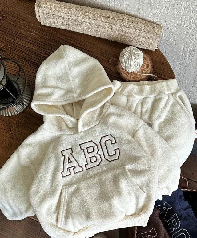 Children's Fur Lined ABC Hooded Sweater -  - #tag1#