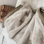 Children s Fur Lined Khaki Coat tag1