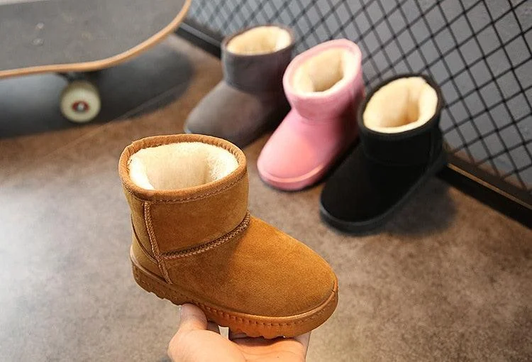 Children's Fur Lined Warm Winter Boots -  - #tag1#
