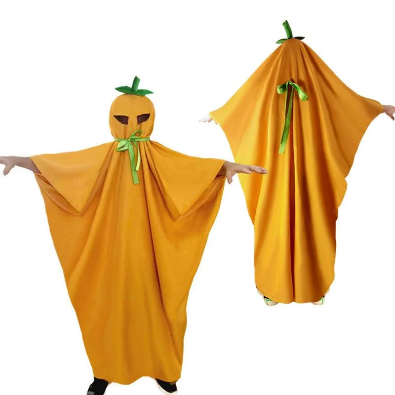 Children's Halloween Costume Pumpkin Cloak -  - #tag1#