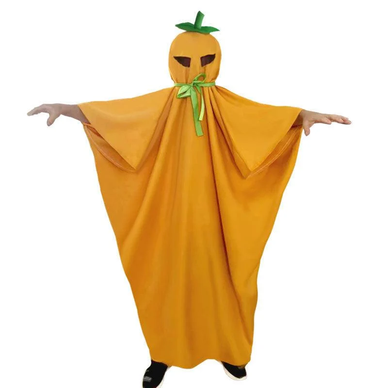 Children's Halloween Costume Pumpkin Cloak -  - #tag1#