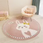 Children s Round Cartoon Bedroom Rug tag1
