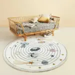 Children s Round Cartoon Bedroom Rug tag1