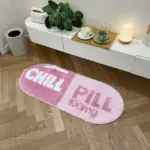 Chill Pill Oval Tufted Rug tag1