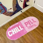 Chill Pill Oval Tufted Rug tag1