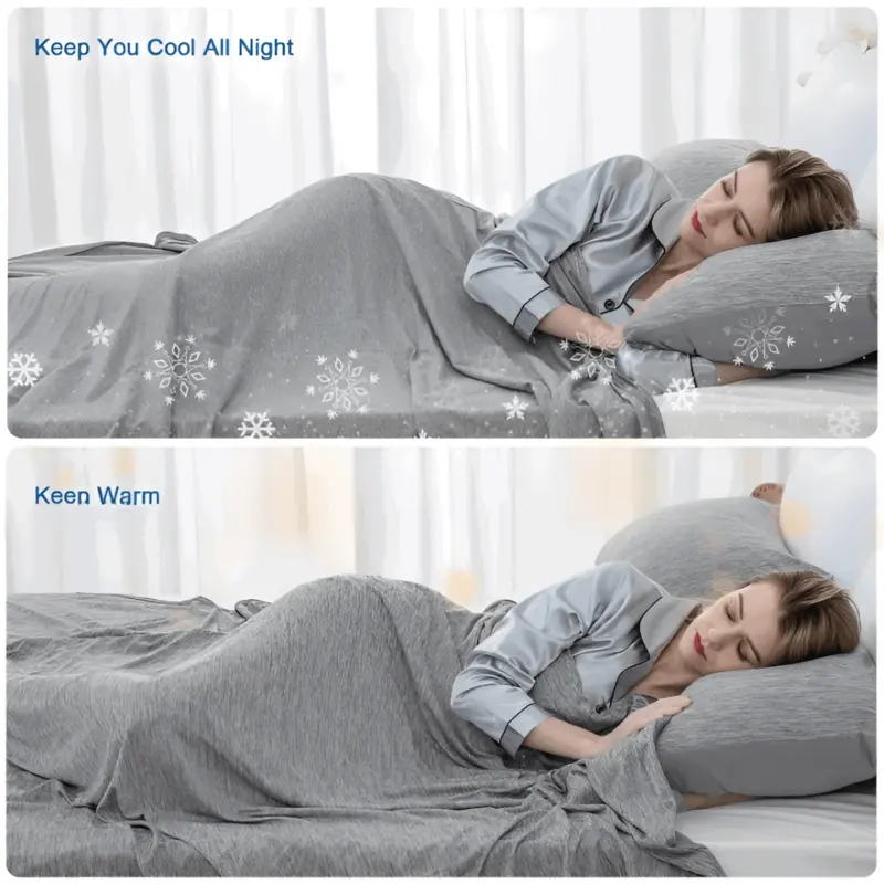 Chilly Cooling Blanket Cooling Cotton Blanket Cooling Summer Blanket tag1