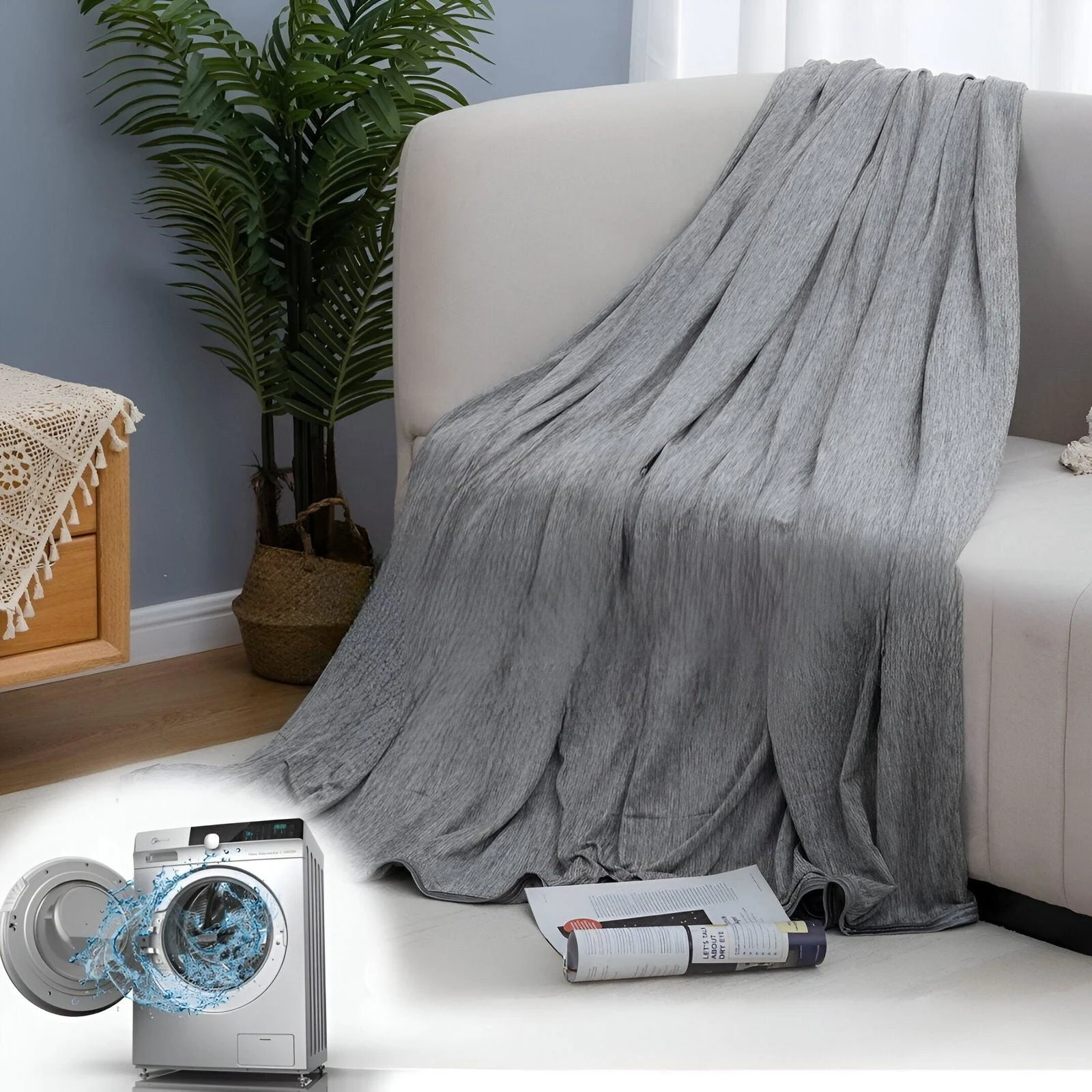 Chilly Cooling Blanket - Cooling Cotton Blanket - Cooling Summer Blanket -  - #tag1#