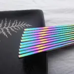 Chinese Japanese Korean Chopsticks Rainbow Length 23cm Chopsticks Food Grade Top 304 Mirror Polished Stainless Steel f3291bd8 134a 4b6e 94af 93fd31a02a24
