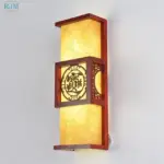 Chinese Style Imitation Creative Wood Wall Sconce Lamp tag1