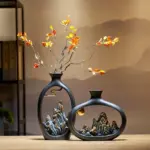 Chinese Style Luxury Vase Sculpture tag1